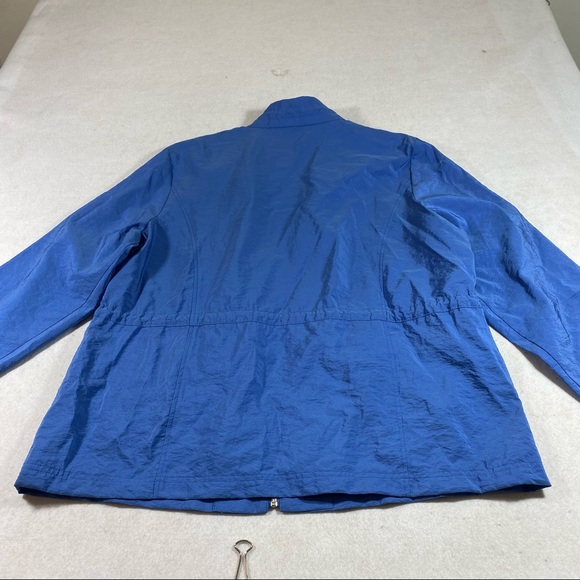 Zenergy Full Zip Jacket drawstring Waist Pockets 3/4 Sleeves Light Blue … - Picture 8 of 10